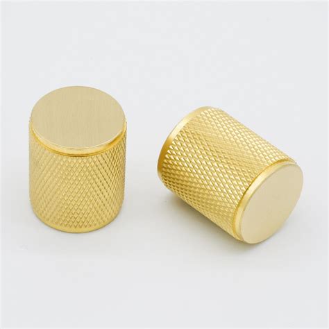 solid brass knurled knobs